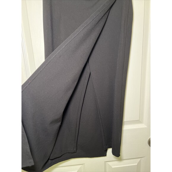 Betabrand The Sassiest Pants Small Petite Black Skirt Panel Overlay Stretch - Picture 10 of 10